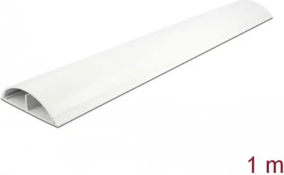 Productafbeelding van DELOCK Kabelgoot 119 x 26 mm - lengte 1 meter, wit, wit, PVC, zelfklevende tape, 119 mm, 1 stuk