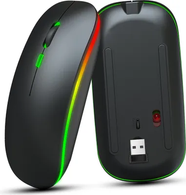 Obrázok produktu pre Bezdrôtová myš M40 s technológiou Bluetooth a duálnym režimom, bezdrôtové pripojenie 2,4 GHz | Tri nastaviteľné hodnoty DPI (800–1200–1600 DPI) | Tichá konštrukcia, čierna