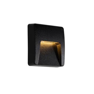 Produktbild von Außenwandleuchte Schwarz Quadratisch inkl  LED IP65 Avg