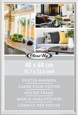 Obrázek produktu pro Rám na plakáty 40 x 60 cm, bílý plast