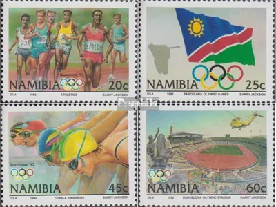 Produktbild von Briefmarken Namibia - Südwestafrika 1992 Mi 727-730 (kompl.Ausg.) FDC Olympische Sommerspiele 92