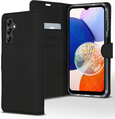 Produktbild von Accezz Wallet TPU Klapphülle Samsung Galaxy A14 (5G/4G) - Schwarz