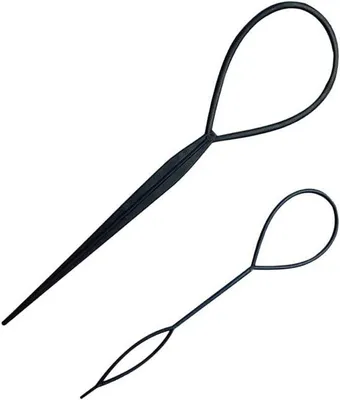 Immagine prodotto di Set per acconciature con 2 fermagli per trecce e code di cavallo - Accessori con fermagli per acconciature fai da te