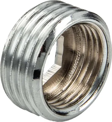 Produktbild von tecuro Reduzierstück Außengewinde G 1/2 Zoll x Innengewinde Rp 3/8 Zoll Messing verchromt
