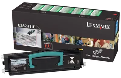 Zdjęcie produktu dla Lexmark E352H11E, 9000 stron(y), Czarny, 1 szt.