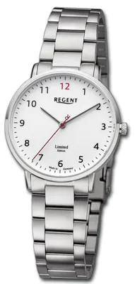 Obrázek produktu pro Náramek, hodinky, kov, stříbrné, dámské, analogové, značka Regent, model D3URGM2304, kovový pásek