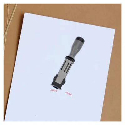 Produktbild von Verstellbarer Datumsstempel aus PP und Metall für Selbstgemachtes und Büro