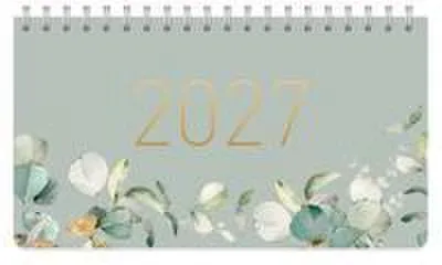Produktbild von Häfft Tischkalender 2027, Wochenplaner, Januar - Dezember, eine Woche auf Doppelseite