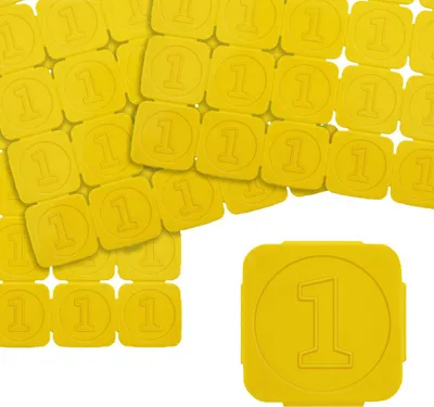 Image de Jetons événementiels séparables en plastique en jaune – 1000 jetons séparables