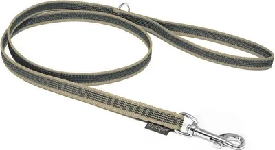 Produktbild von Mystique® Gummierte Leine 15mm mit Handschlaufe Standard Karabiner beige 1m
