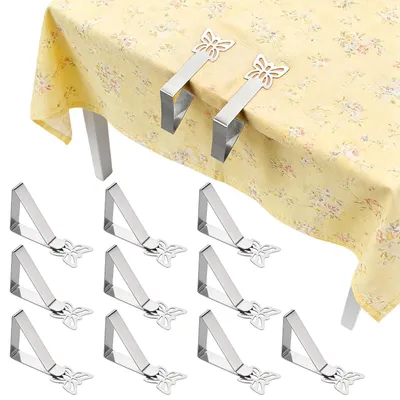 Produktbild von Set mit 10 Untersetzern, Edelstahl, mit Schmetterlingsdesign