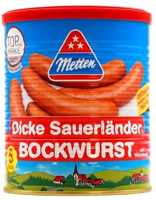Immagine prodotto di Metten thick Sauerland bockwurst 845g
