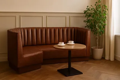 Zdjęcie produktu dla LOŻA barowa klubowa RESTAURACJA  skóra naturalna na wymiar