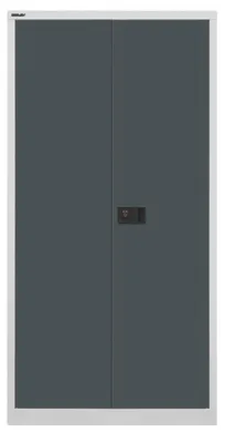 Produktbild von BISLEY Flügeltürenschrank Universal Maße: 91,4 x 180,6 x 40 cm (B x H x T) Anzahl der Fachböden: 3 Fachböden Werkstoff: Stahl