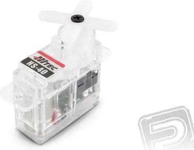 Produktbild von Hitec HS-40 Analog Micro Servo für Modellbau, 4.8g, 20x8.6x17 Millimeter, 4.8-6.0 Volt