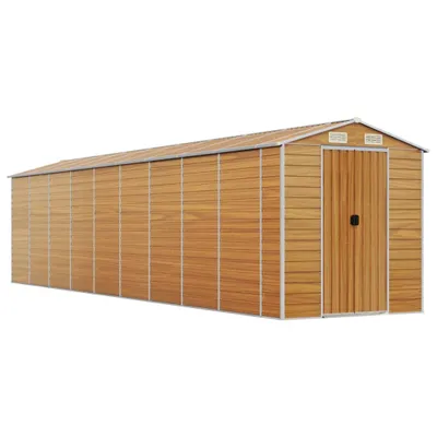 Produktbild von vidaXL Gerätehaus Hellbraun 191x810x198 cm Verzinkter Stahl