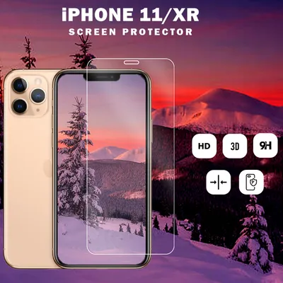 Produktbild von iPhone 11 XR – gehärtetes Glas 9H – 3D-Displayschutz in Superqualität