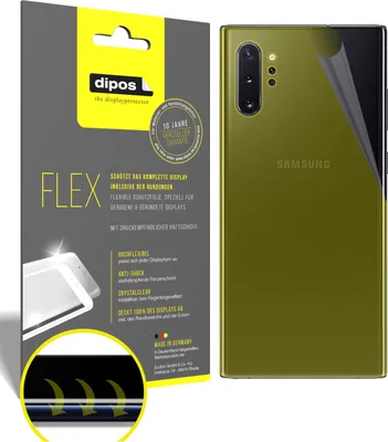 A product packaging for a screen protector is shown next to a smartphone.