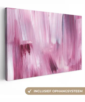 Obrázok produktu pre OneMillionCanvasses® - Maľba na plátne - Obraz na plátne Nástenná maľba na plátne - Farby - farba - ružová - 150x100cm - Fotografia na plátne - maľba