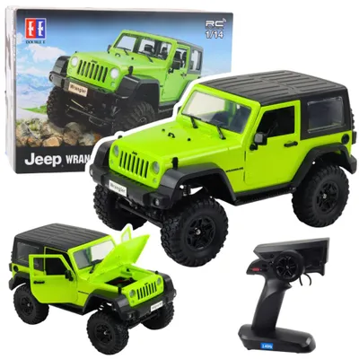 Obrázek produktu pro RC model terénního vozidla Jeep Wrangler, barva zelená, měřítko 1:14