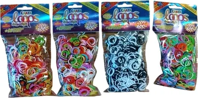 Obrázek produktu pro CRAZE Loops Refill-Pack 600, Mix - Knüpfringe