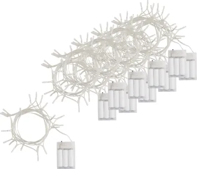 Produktbild von VBS XXL LED-Lichterketten "20 LEDs", 10 Stück, batteriebetrieben
