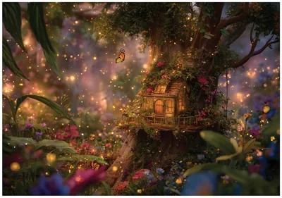 Produktbild von Fototapete Wald Verzaubert Baum - 350x250 cm - Vliestapete Kinderzimmer - Vlies Fototapete Braun - 16516VX7