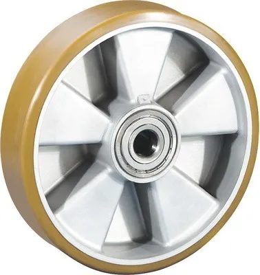 Produktbild von Tarrox Schwerlast-Rad mit Aluminiumfelge und PolyurethanLauffläche, bis 850 kg 200x50x20 mm