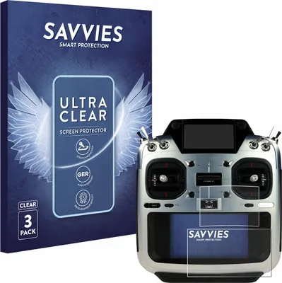 Produktbild von 6x Für Futaba T26SZ Schutzfolie Savvies Displayschutz Display Schutz Folie Klar Transparent