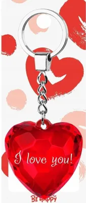 Zdjęcie produktu dla Brelok serce - I love you! - Be-Happy Gifts
