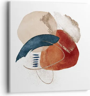 Produktbild von Bild auf Leinwand - Leinwandbild - Einteilig - Abstraktion Flecken Modern - 40x40cm - Wand Bild - Wanddeko - Wandbilder - Leinwanddruck - Bilder - Wanddekoration - Leinwand bilder - AC40x40-4561