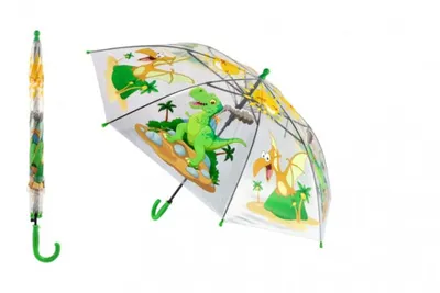 Obrázek produktu pro Deštník Dinosaurus plast/kov vystřelovací 64cm v sáčku