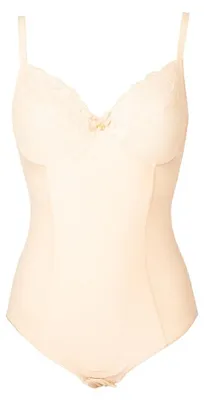 Produktbild von CHANTELLE Damen-Body mit vorgeformten Körbchen und verstellbaren Bügeln und Schnürsenkeln, Artikel 6768, Fra 100E - Eur 85E - Ita 5E - Uk 38DD - Usa 38DD, Poliammide 87%,Elasthan 13%