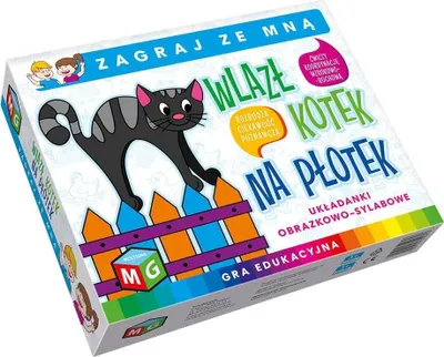 Zdjęcie produktu dla MULTIGRA Gra edukacyjna Wlazł kotek na płotek 0085 00853