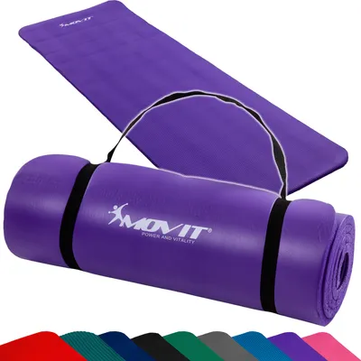 Produktbild von MOVIT® Gymnastikmatte, 190x60x1,5cm, Lila