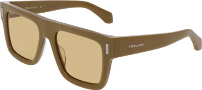 Produktbild von Ferragamo SF2063SE Khaki 53/19/145 Herren Sonnenbrillen