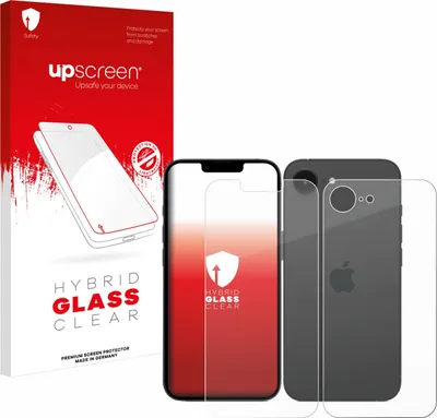 Produktbild von upscreen Schutzglas für Apple iPhone 16e / 17e Schutzfolie Panzer Folie Glas Display Schutz klar