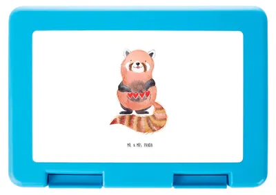 Produktbild von Mr. & Mrs. Panda Bento Box Roter Panda - Weiß - Geschenk, Vorratsbehälter, Snackbox, Lunchbox, Rot, Vesperbox, Tiere, Liebling, Bentobox, Liebe, Lieblingsmensch, Herz