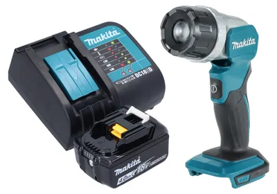 Zdjęcie produktu dla Makita DML 808 SM1 Akumulatorowa lampa ręczna 14,4 / 18 V 190 lm LED + 1x akumulator 4,0 Ah + ładowarka