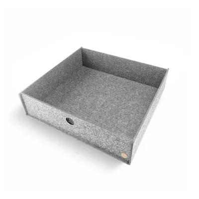 Produktbild von Aufbewahrungsbox CARGA Filz 52 x 55 x 14 cm ohne Deckel in hellgrau meliert