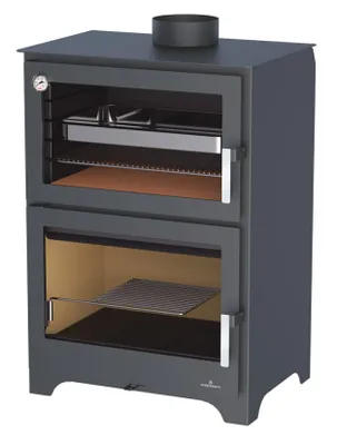 Obrázek produktu pro Krbová kamna BRONPI MURANO s troubou, 14 kW, černá