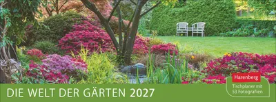 Produktbild von Die Welt der Gärten Premium-Tischplaner 2027 - Wochenkalender mit 53 Fotografien