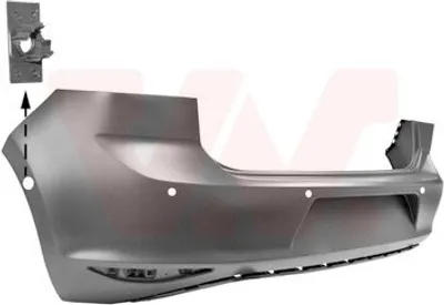 Produktbild von VAN WEZEL Heckstoßstange Stoßfänger Hinten für VW Golf VII Schrägheck (5G1, BQ1, BE1, BE2) Golf VII Van (BA5)