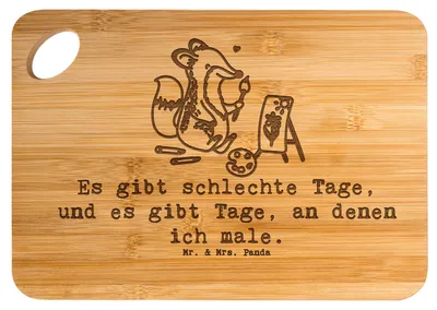 Produktbild von Mr. & Mrs. Panda Frühstücksbrettchen Fuchs  Malen - Transparent - Geschenk, Künstler, Zeichnen, Schneidebrett, Künstlerin, Hobbyzeichner, Frühstücksbrett, schneidbrett