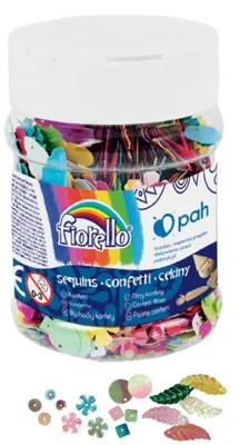 Produktbild von Bastelzubehör Pailletten Konfetti Mix 70g