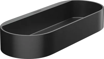Obrázok produktu pre Úložný kôš WALLSTORIS plochý, 250x39mm matná čierna matná čierna