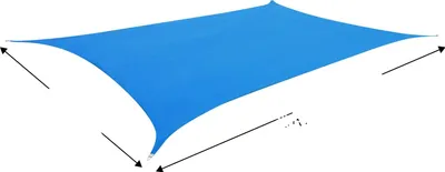 Zdjęcie produktu dla Markiza, wytrzymały materiał HDPE, ochrona UV, niebieska