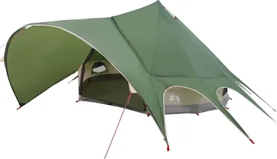Produktbild von vidaXL Teepee Zelt für 5 Personen Grün und Grau 415 x 415 x 247 cm