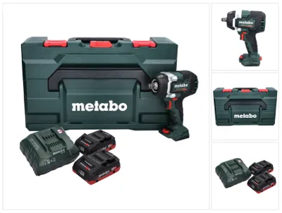 Produktbild von Metabo SSW 18 LTX 800 BL Akku Schlagschrauber 18 V 800 Nm 1/2" Brushless + 2x Akku 4,0 Ah + Ladegerät + metaBOX