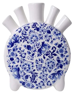 Produktbild von Heinen Delfts Blauw – Tulpenvase Delfts Blau rund